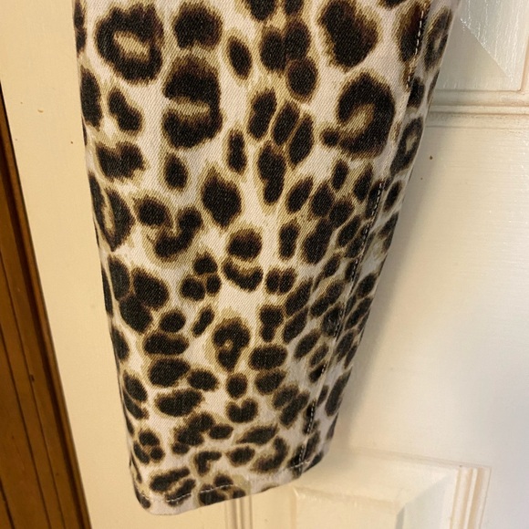 Frame Denim Ali High Rise Cigarette Jeans Leopard Print Size 24 - Picture 8 of 16